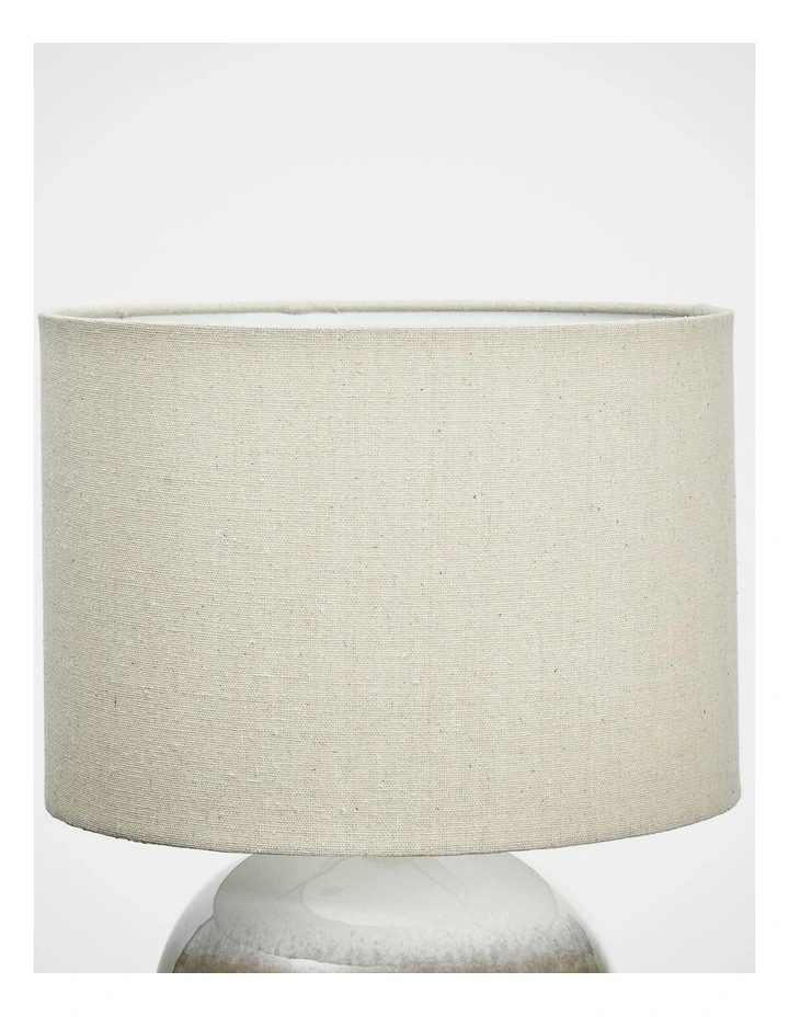 Douglas Green Stain Ceramic Table Lamp 37x27x27cm In Natural 5 Douglas Green Stain Ceramic Table Lamp 37x27x27cm In Natural - Image 3