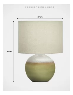 Douglas Green Stain Ceramic Table Lamp 37x27x27cm In Natural 11 Douglas Green Stain Ceramic Table Lamp 37x27x27cm In Natural -Household Items Shop 897920110 5 1 720x928