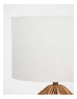 Kora Linen Shade Table Lamp 30x30x45cm In Natural -Household Items Shop 897920380 3 1 720x928