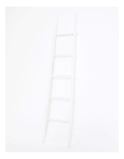 Heritage Hera Wooden Ladder 47x190x4cm In White