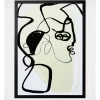 Ritual Line Lady Wall Art 62x3x44.6cm In Black/Yellow -Household Items Shop 898191100 1 1 720x928