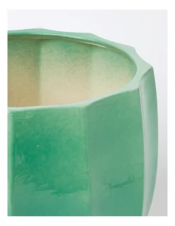 Wasabi Ceramic Planter 31x31x27.5cm In Green -Household Items Shop 898192720 3 720x928