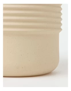 Vida Ceramic Pot 17x17x15.7cm In Light Brown -Household Items Shop 898364440 3 720x928