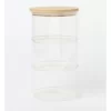3 Teir Glass Jar With Bamboo Lid -Household Items Shop 898531840 1 720x928