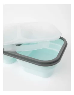 Collapsible Silicone Lunch Box 1.2L 21x16x7cm In Mint -Household Items Shop 899251300 4 720x928