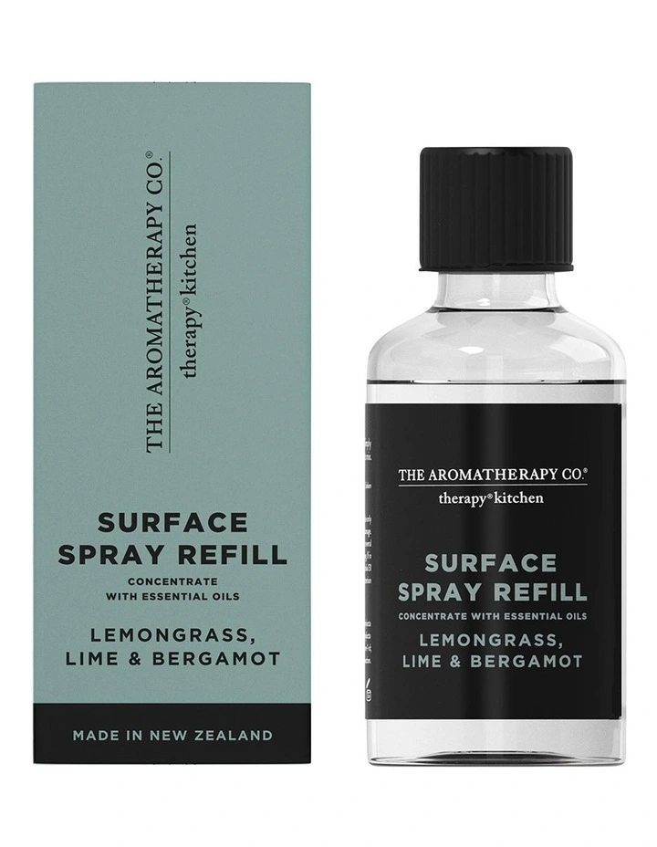 Therapy Kitchen Lemongrass Lime & Bergamot Surface Spray Concentrate Refill 3 Therapy Kitchen Lemongrass Lime & Bergamot Surface Spray Concentrate Refill