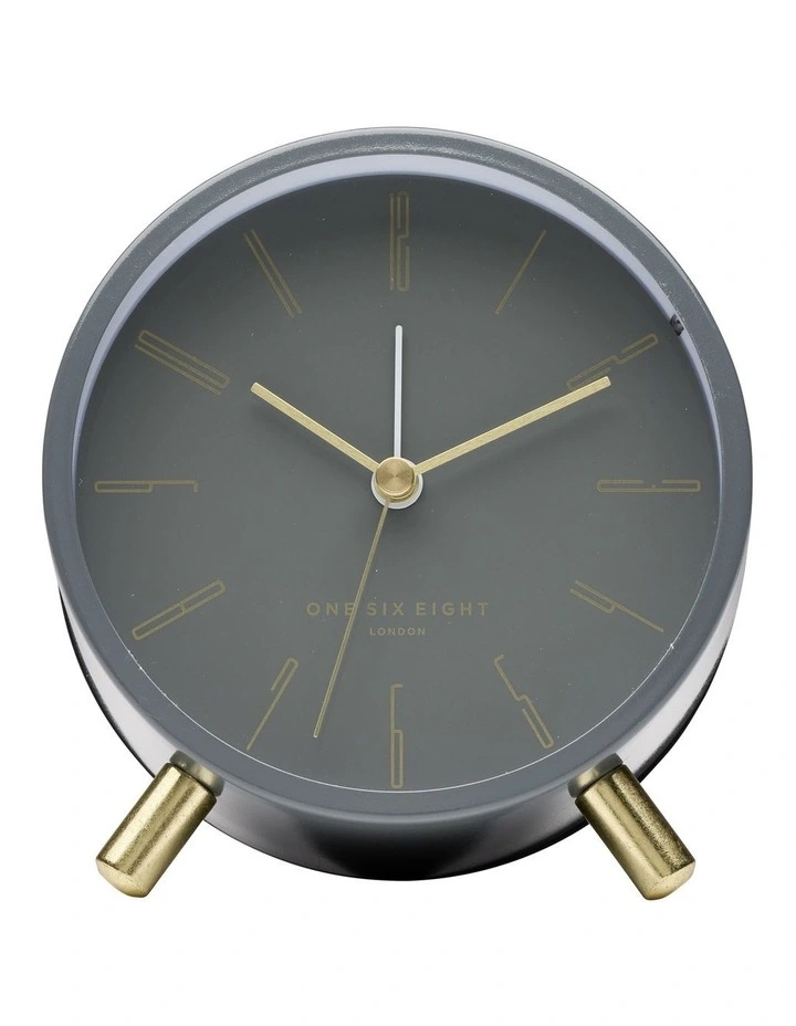 Maya Silent Alarm Clock Charcoal Grey 4 Maya Silent Alarm Clock Charcoal Grey - Image 2