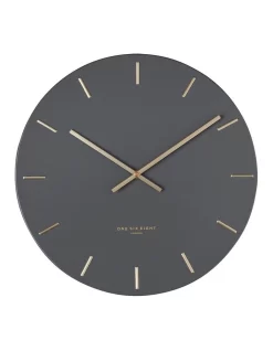 Luca Charcoal 40cm Silent Wall Clock