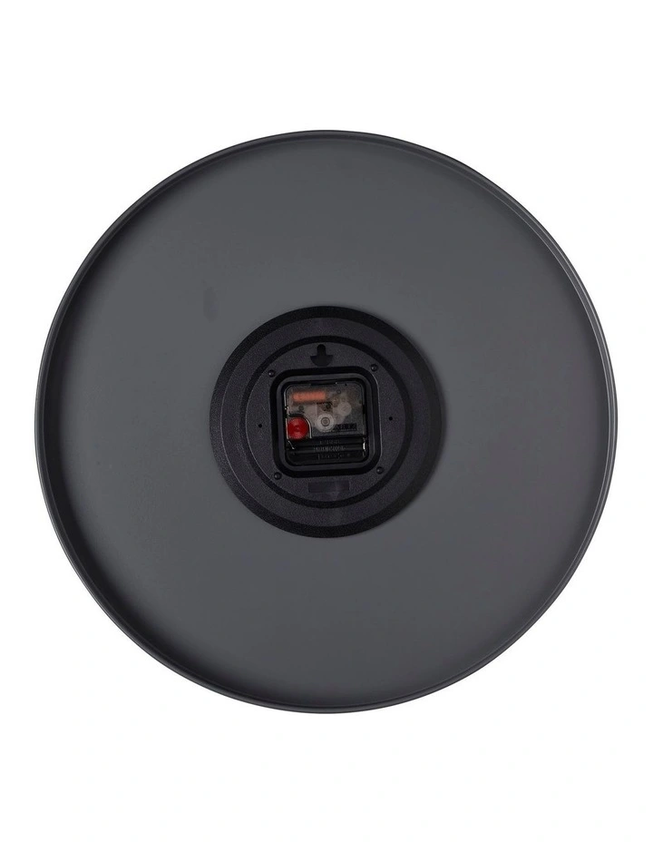 Luca Charcoal 40cm Silent Wall Clock 5 Luca Charcoal 40cm Silent Wall Clock - Image 3