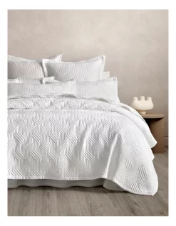 Martella Bed Cover Collection In White