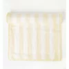 Fringed Linen Table Runner Wide Stripe In Yellow -Household Items Shop 900877150 1 720x928