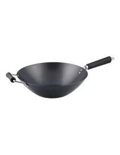 Non-Stick Carbon Steel Wok 35cm Black -Household Items Shop 902662480 4 720x928