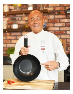 Non-Stick Carbon Steel Wok 35cm Black -Household Items Shop 902662480 5 720x928