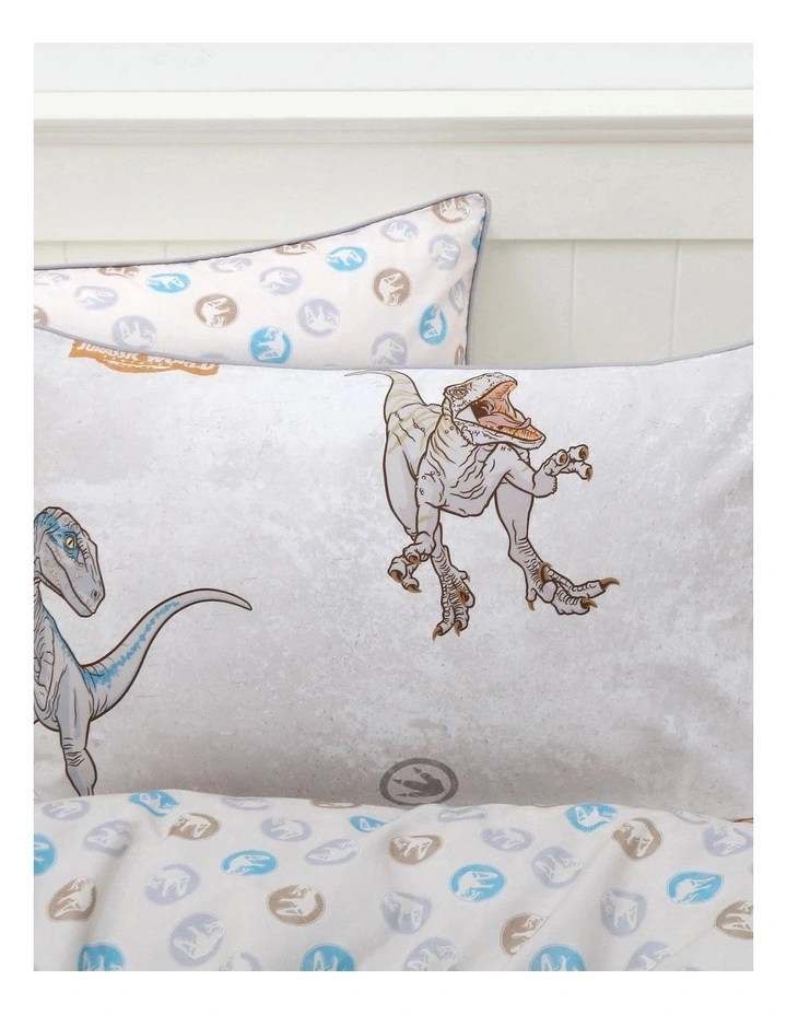 Jurassic World Jurassic Park Quilt Cover Set Multi 5 Jurassic World Jurassic Park Quilt Cover Set Multi - Image 3