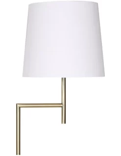 Metal Floor Lamp In Antique Brass Finish With Cream Linen Fabric Shade -Household Items Shop 906910390 3 720x928