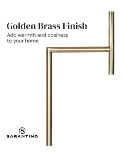 Metal Floor Lamp In Antique Brass Finish With Cream Linen Fabric Shade -Household Items Shop 906910390 5 720x928