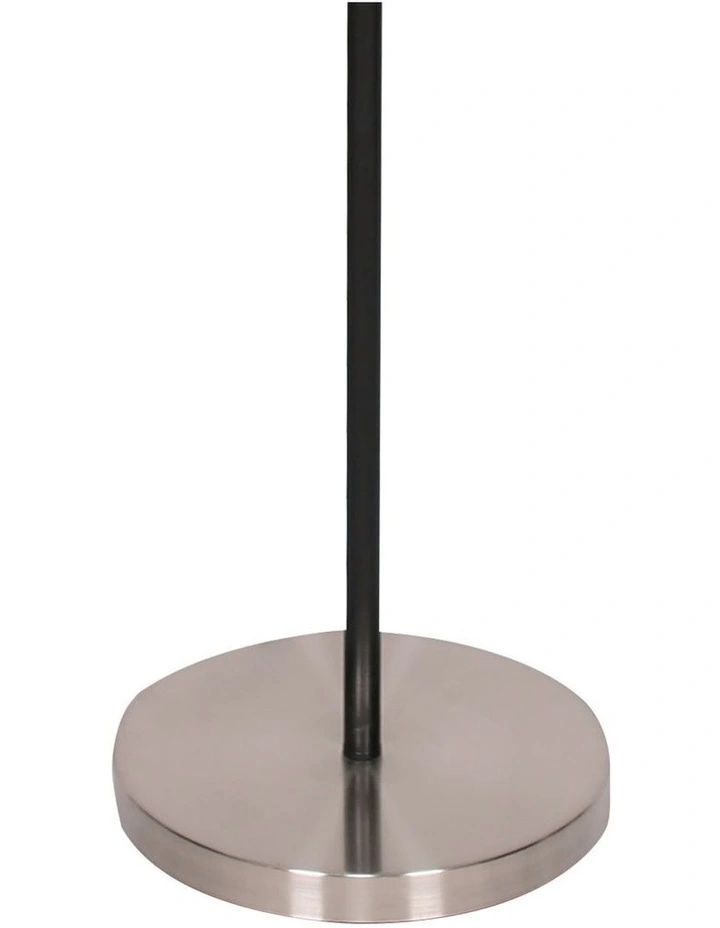3-Shade Metal Floor Lamp In Nickel/Black 5 3-Shade Metal Floor Lamp In Nickel/Black - Image 3