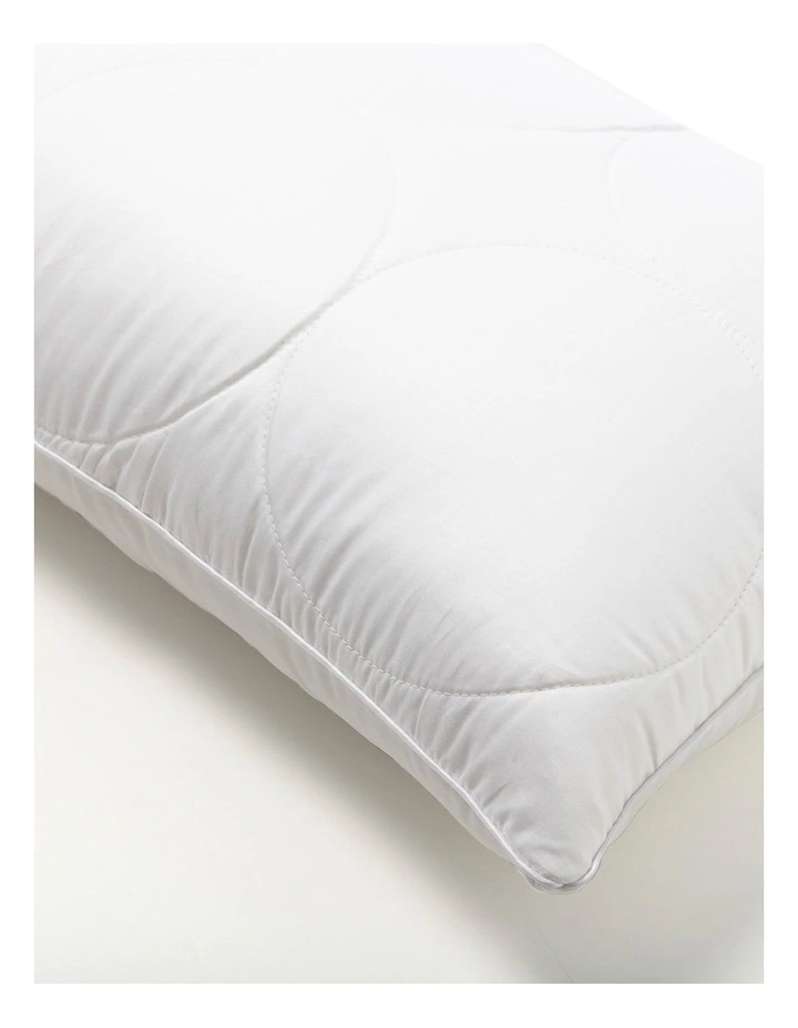 SleepCalm Kids Wool Cotton Quilted Pillow 7 White 4 SleepCalm Kids Wool Cotton Quilted Pillow 7 White - Image 2