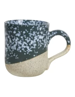 Solace Moss Clay Mug With Reactive Glaze