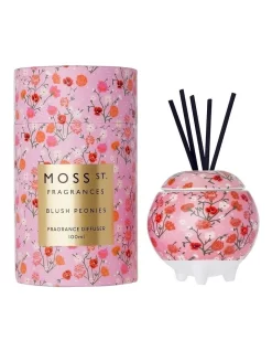 Blush Peonies Mini Ceramic Fragrance Diffuser 100ml