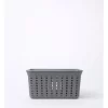 Rattan Look Small Basket 27x19x13cm In Grey 2 Rattan Look Small Basket 27x19x13cm In Grey -Household Items Shop 913371580 1 720x928