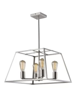 Southport 4 Lits Pendant Light Brushed Chrome