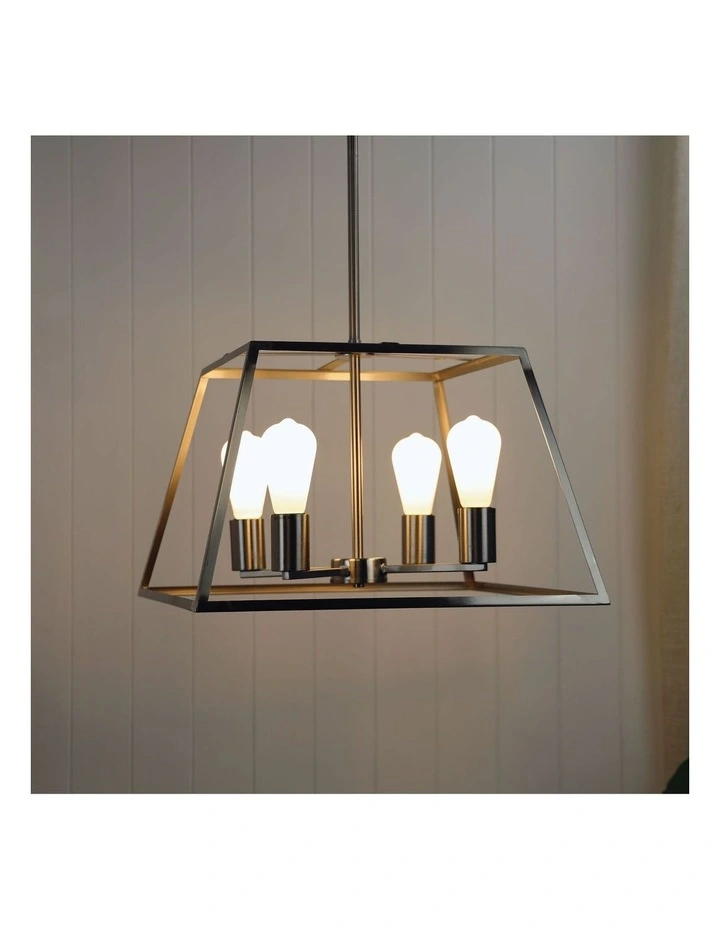 Southport 4 Lits Pendant Light Brushed Chrome 4 Southport 4 Lits Pendant Light Brushed Chrome - Image 2