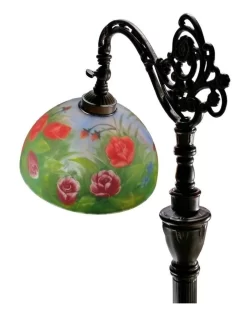 Hand Painted Downbridge Floor Lamp Yellow -Household Items Shop 913598380 3 720x928