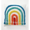 Tufted Rainbow Cushion In Multi: 45x45 Cm -Household Items Shop 913970260 1 1 720x928