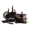 Greenpan Cambridge 15(18)pc Cookware Set With Bonus Protective Sheets In Chocolate Truffle -Household Items Shop 914828500 1 720x928