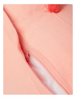 Hot Stuff Tufted Cotton Cushion With Tassel 50x50cm In Pink -Household Items Shop 915041350 4 720x928