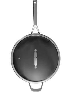 Ninja Zero Stick Saute Pan With Lid 26cm Stainless Steel/Charcoal -Household Items Shop 916621840 3 720x928