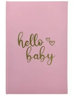 Profile Photo Album Hello Baby 300 4x6" In Pink