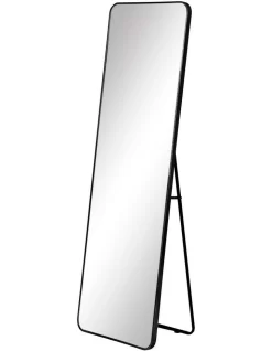 Elle Standing Full Length Rectangle Mirror 165cm Black