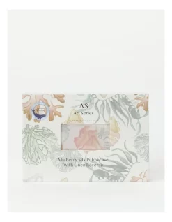 AMCS X Art Series Sunshine Coast Silk Fronted Pillowcase Pack In Assorted