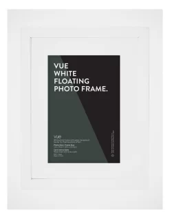 Glass Floating Frame 10x10 Frame In White
