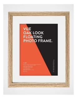 Glass Floating Frame 13x18 Frame In Oak