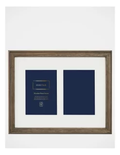 Heritage Wood Frame 11x14 Matted To 2x5x7 In Dark Natural
