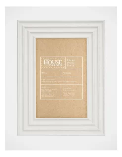 Ribbed Frame In White 4x6