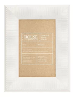 Textured Frame 4x6 In White