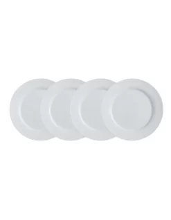 Maxwell & Williams Cashmere Rim Dinner Plate 27.5cm Set Of 4 White