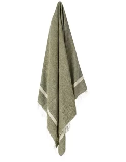 Herringbone Throw Khaki