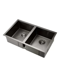 Stainless Steel Kitchen Sink 77X45mm In Black