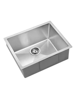 Nano Stainless Steel Kitchen Sink 54X44MM In Silver