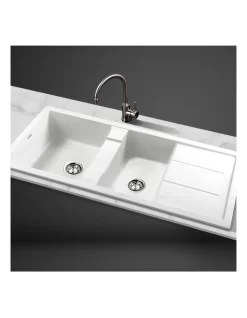 Stone Kitchen Sink 1160X500mm In White -Household Items Shop 925304050 3 720x928