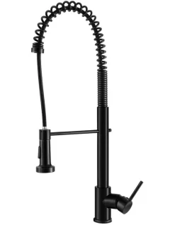 Wels Pull Out Kitchen Tap In Black