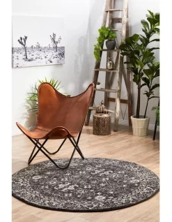 Evoke Estella Charcoal Transitional Round Rug 9 Evoke Estella Charcoal Transitional Round Rug -Household Items Shop 926338600 3 720x928
