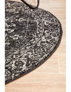 Evoke Estella Charcoal Transitional Round Rug 12 Evoke Estella Charcoal Transitional Round Rug -Household Items Shop 926338600 6 720x928