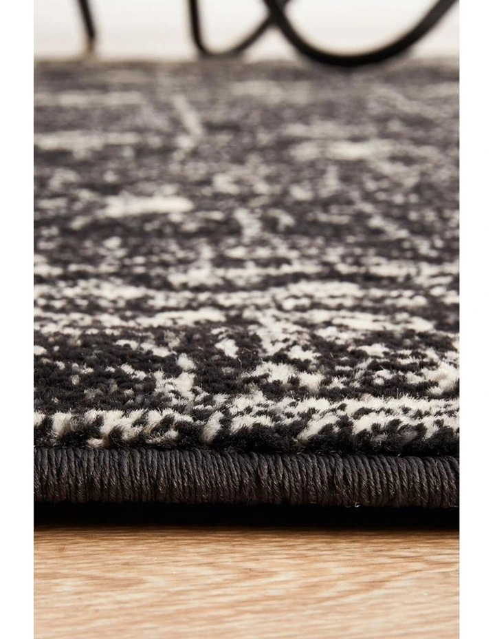 Evoke Estella Charcoal Transitional Round Rug 8 Evoke Estella Charcoal Transitional Round Rug - Image 6
