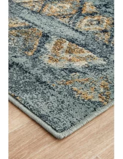 Oxford Mayfair Contrast Blue Rug -Household Items Shop 926343550 5 720x928